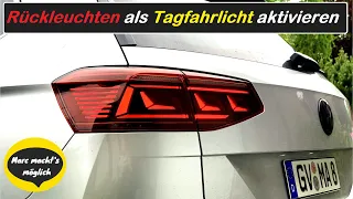 Rückleuchten als Tagfahrlicht codieren | VCDS Anleitung VW Passat B8 3G daytime running light coding