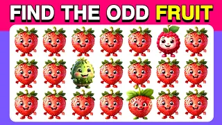Find the ODD One Out - Fruit Edition 🍏🥑🍓 30 Easy, Medium, Hard, Pro Levels Quiz