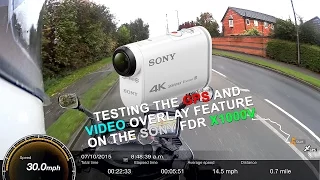 Testing the GPS feature on the Sony FDR X1000V 4K camera