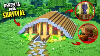 COMO HACER una CASA GRANDE PERFECTA para SURVIVAL en MINECRAFT