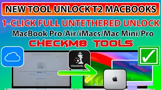 💻👀 New 1-Click Untethered MacBook T2 Unlock iCloud Activation Lock Bypass MacOS Sonoma iBridgeOS 8.4