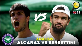 WIMBLEDON 2023: ANÁLISIS DEL ALCARAZ-BERRETTINI