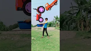 Tractor, Tata ace, Bullet,Bolero catching - funny magic video