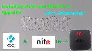 How to install Kodi and NitoTV on Apple TV 2G - EASIEST METHOD - 2020 100% WORKING