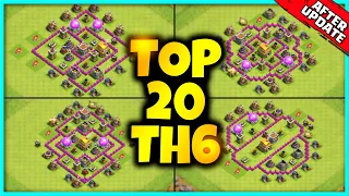 New Exclusive TH6 BASE WAR/TROPHY Base Link 2022 (Top20) Clash of Clans - Town Hall 6 Trophy Base