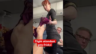 Passenger gets big surprise when flight attendant runs out of napkins!