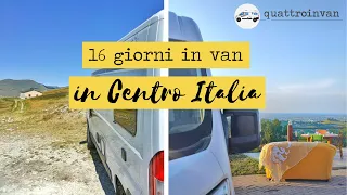 On the road  in camper van in Centro Italia