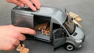 1:18 Mercedes-Benz Sprinter panel van 2018 - Norev [Unboxing]