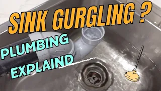 Plumber Gives a Perfect Visual on Why a Plumbing Drain Gurgles.