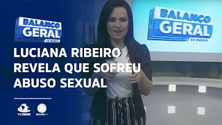 Luciana Ribeiro, apresentadora da TV Cidade, afiliada à Record TV, revela ao vivo que foi abusada
