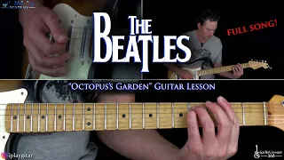 Octopus's Garden Guitar Lesson (Full Song) - The Beatles