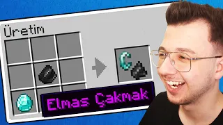 minecraft AMA her bloktan çakmak yapabiliyorum!