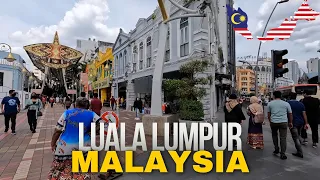 🇲🇾4K Walking Kuala Lumpur Malaysia | ONE YEAR AGO at Central Market and Chinatown #kualalumpur