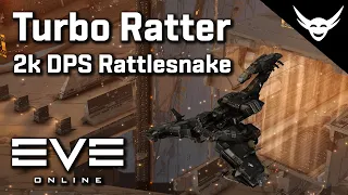 EVE Online - Going full Turbo with Rattlesnake (2k DPS fit)