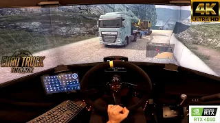 Delivering a Heavy Machinery: Hauling a Driller in Euro Truck Simulator 2 from Strasbourg to Zurich!