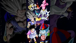 Who is strongest | Gogito Gohan Videl VS Majin Buu Cooler Pilaf #shorts #dbs #anime #edit #viral #vs