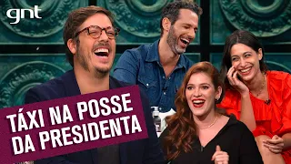 Luisa Arraes entra com táxi na posse de Presidenta da Argentina | Que História É Essa, Porchat?