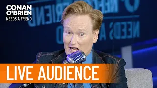 Conan Finds An Audience Member Who Has Never Listened To The Podcast | Conan O’Brien Needs a Friend