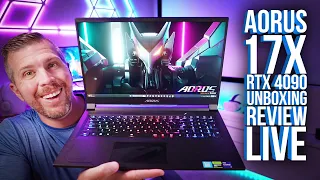 Aorus 17X LIVE Unboxing Review! 10+ Game Benchmarks, Overclocking, Undervolting, Display Test, More!