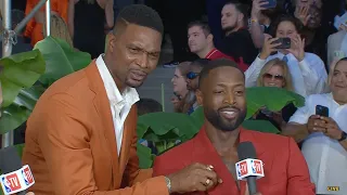 Chris Bosh Crashes Dwyane Wade's Interview 😂