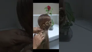 beautiful hairstyle peacock design try it