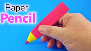 How to make a paper Pencil | Origami Pencil | Paper Pencil Bookmark DIY | Easy School Projects