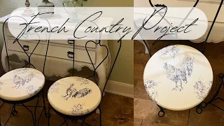 French Country Decorating With IOD Stamps And Redesign Molds / Shabby Chic Decorating Project