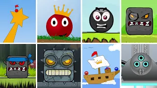 Evolution of Red Ball Final Levels & Final Bosses in Flash Games (2008-2015)