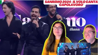 Sanremo 2024 - Il Volo canta "Capolavoro" - 🇩🇰REACTION