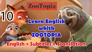 Зверополис на английском вместе с субтитрами  | ZOOTOPIA | 10