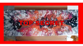 Abstract Dutch Pour ~ TOP SECRET ~ Beautiful cells  ~ NO Floetrol  NO Silicon #220