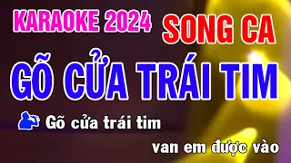 Karaoke Gõ Cửa Trái Tim Song Ca Nhạc Sống - Phối Mới Dễ Hát - Nhật Nguyễn