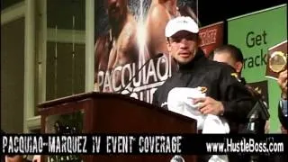 Juan Manuel Marquez speaks after his knockout victory over Manny Pacquiao