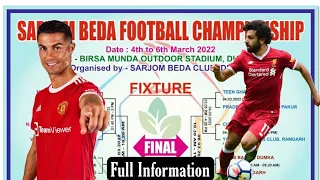 Good News? 3Days महाकुंभ || Sarjom Beda Football Tournament 2022 Out Of Fixture #spanish #dumka