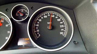 Opel Astra H 1.6Turbo acceleration test 30-190km/h (2-3-4-5 Gear) RACECHIP ONE