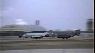 Two F-4 Phantoms take off from Fargo