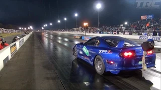 Three EPIC Supra's tear up the drag strip! - Real Street Performance