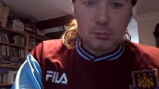 Rocking my old West Ham gear! COYI