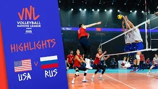 USA vs. RUSSIA - Highlights Men | FINAL | FIVB Volleyball Nations League 2019