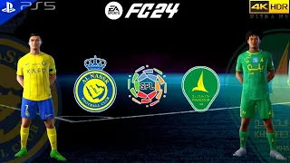 EA Sports FC 24 - Al Nassr Vs Al Khaleej | Saudi Pro League 2024 PS5 [4K 60FPS +HDR]