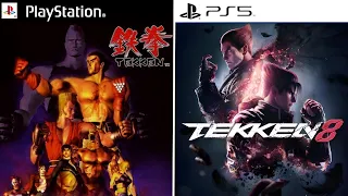 Tekken Game PlayStation Evolution (1995-2024)