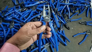 Manufacturing Process of Electricity Pliers In Small Indian Factory || Forging of pliers