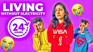 LIVING WITHOUT ELECTRICITY for 24 Hours | Rimorav Vlogs