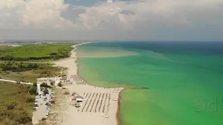 Spiaggia riserva naturale di Metaponto - Basilicata   (by drone)