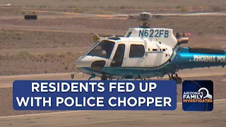 Police helicopters cutting corners over Phoenix neighborhood