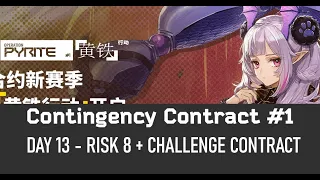 [Arknights] CC#1 Day 13 - Daily Stage Transport Hub Risk 8 + Challenge Contract (Not a guide)