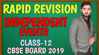 Independent events|Probability|Class-12|NCERT Maths|Chapter-13|My Institute|Sachin sir