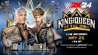 Cody Rhodes vs. Logan Paul - Undisputed WWE Championship - King and Queen of the Ring 2024