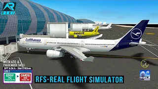 RFS - Real Flight Simulator- Frankfurt to Dubai ||Full Flight|| A330|Lufthansa||FullHD||Real Route