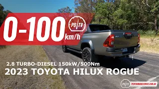 2023 Toyota HiLux Rogue 0-100km/h & engine sound